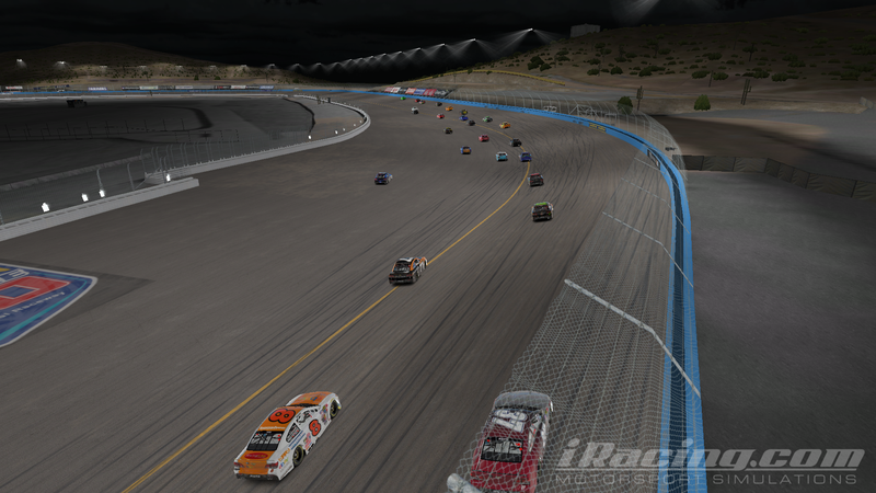 Phoenix has the unique characteristic of allowing the cars to fan out on the backstretch.